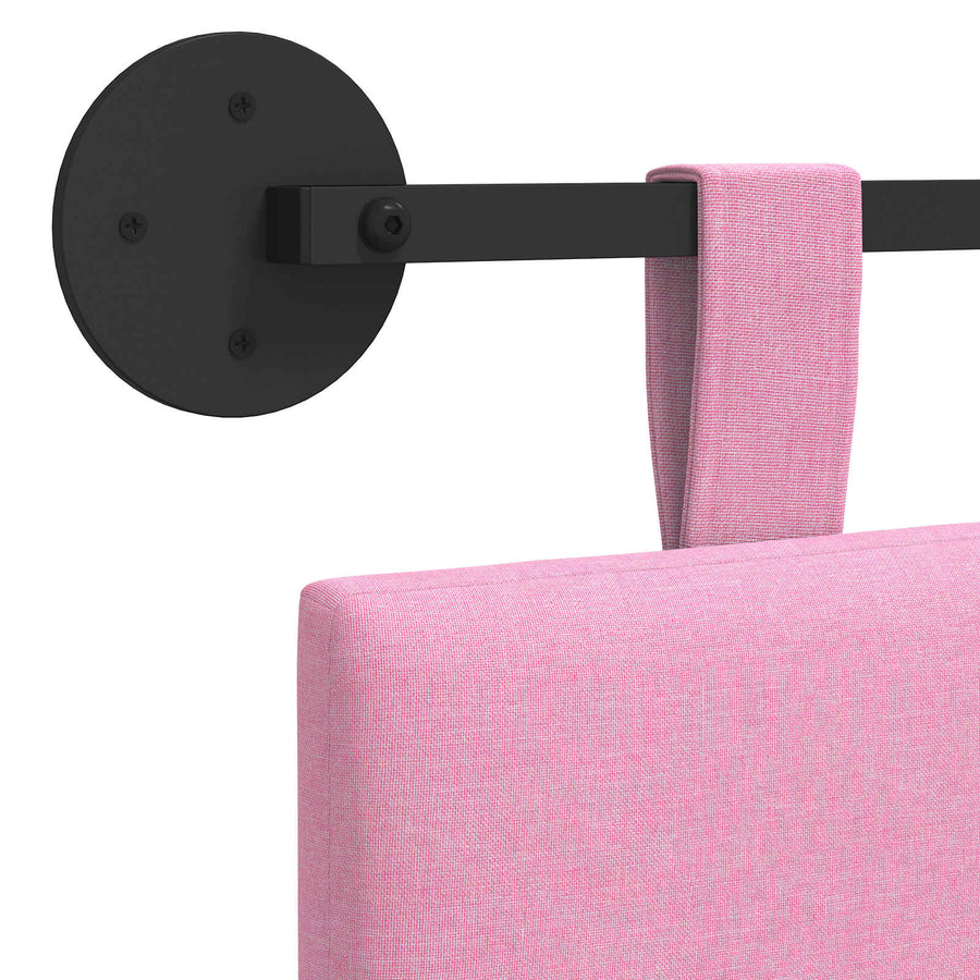 Hangend Hoofdeinde Wandgemonteerd Roze 100 x 55 x 5 cm Stof