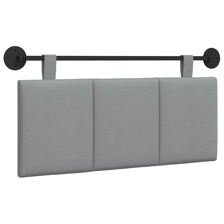Hangend Hoofdeinde Gestreept Lichtgrijs 110 x 55 x 5 cm Stof
