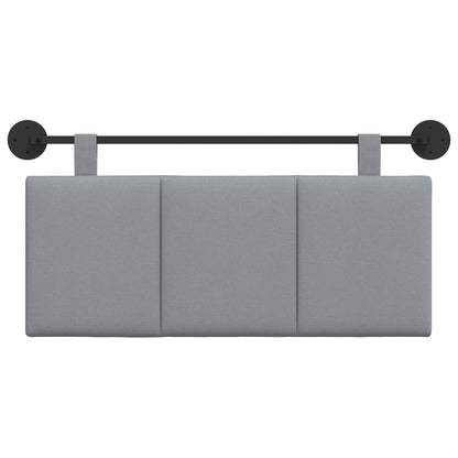 Hangend Hoofdeinde Gestreept Lichtgrijs 110 x 55 x 5 cm Stof