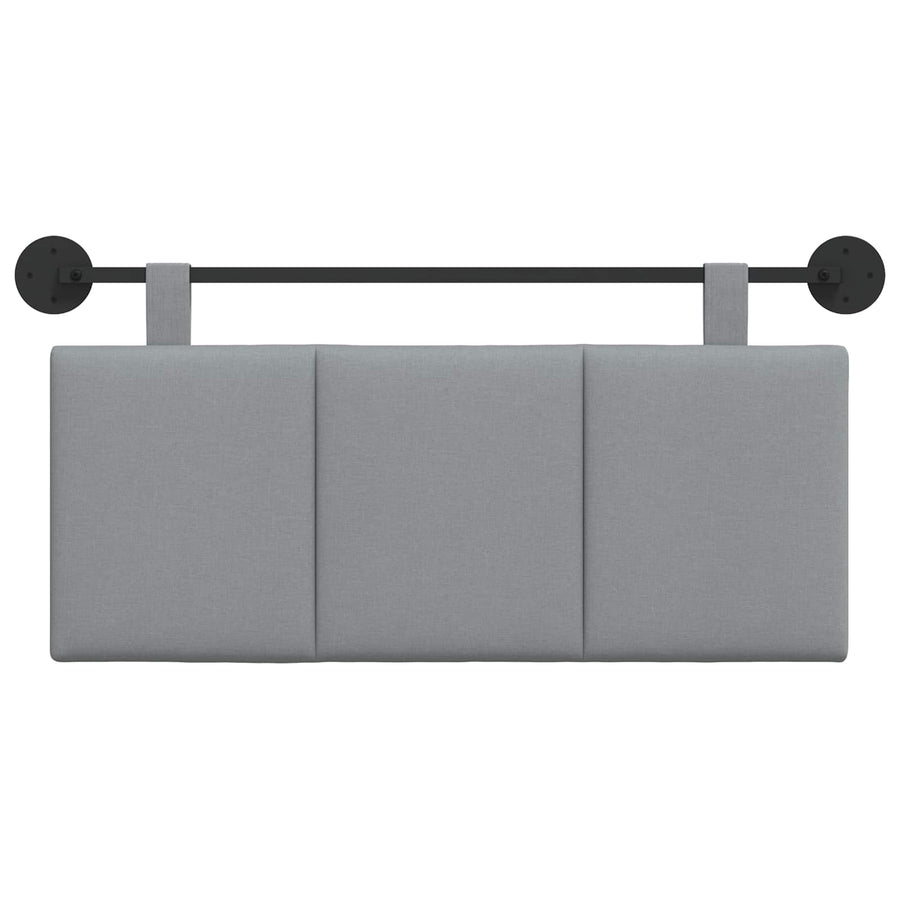 Hangend Hoofdeinde Gestreept Lichtgrijs 110 x 55 x 5 cm Stof