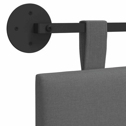 Hangend Hoofdeinde Gestreept Donkergrijs 110 x 55 x 5 cm Stof