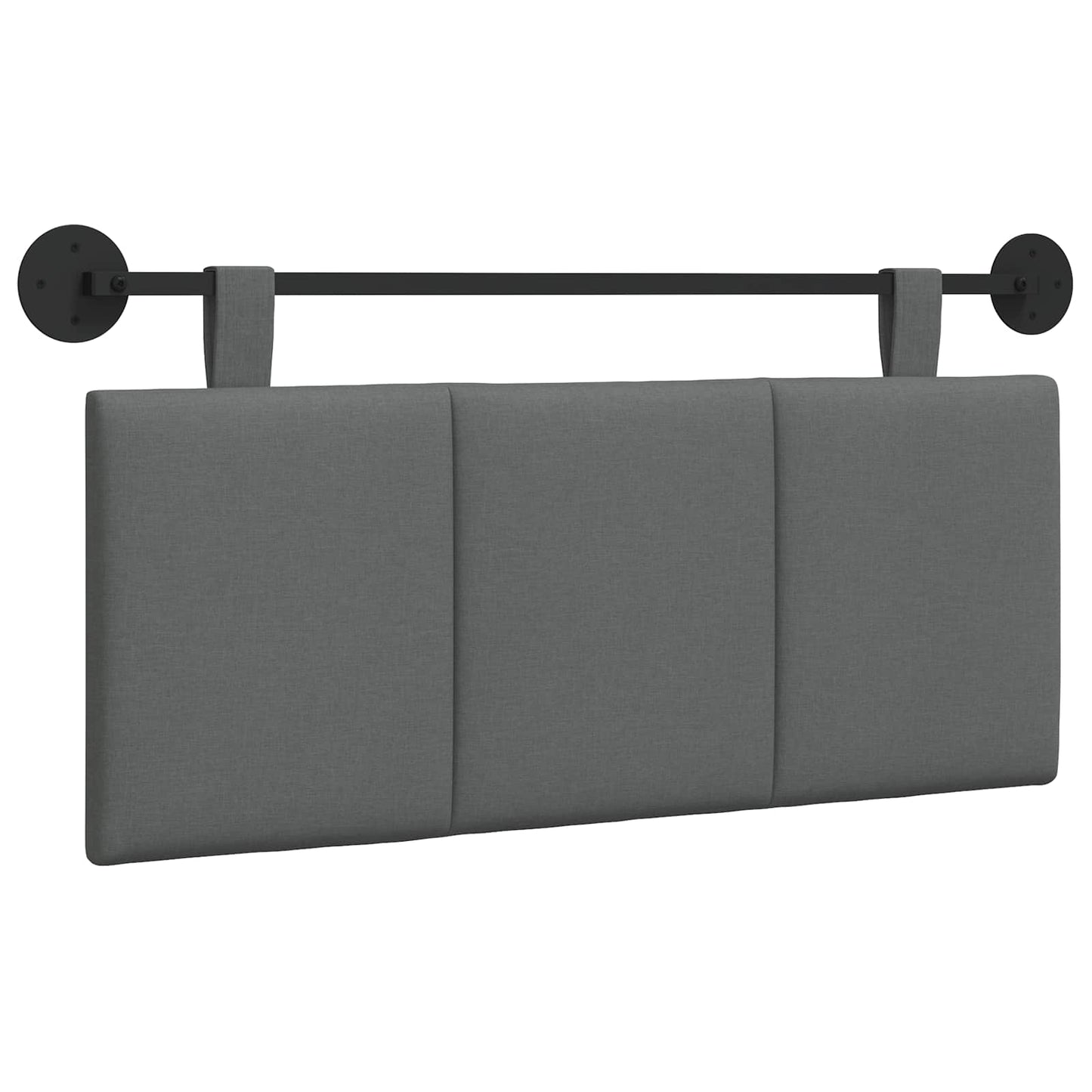 Hangend Hoofdeinde Gestreept Donkergrijs 110 x 55 x 5 cm Stof