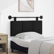 Hoofdeinde wandmontage 110x55x5 cm zwart stof