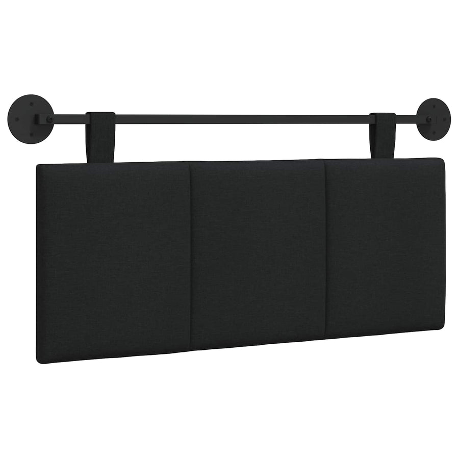 Hangend Hoofdeinde Wandgemonteerd Zwart 110 x 55 x 5 cm Stof