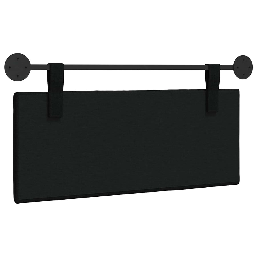 Hangend Hoofdeinde Wandgemonteerd Zwart 110 x 55 x 5 cm Stof