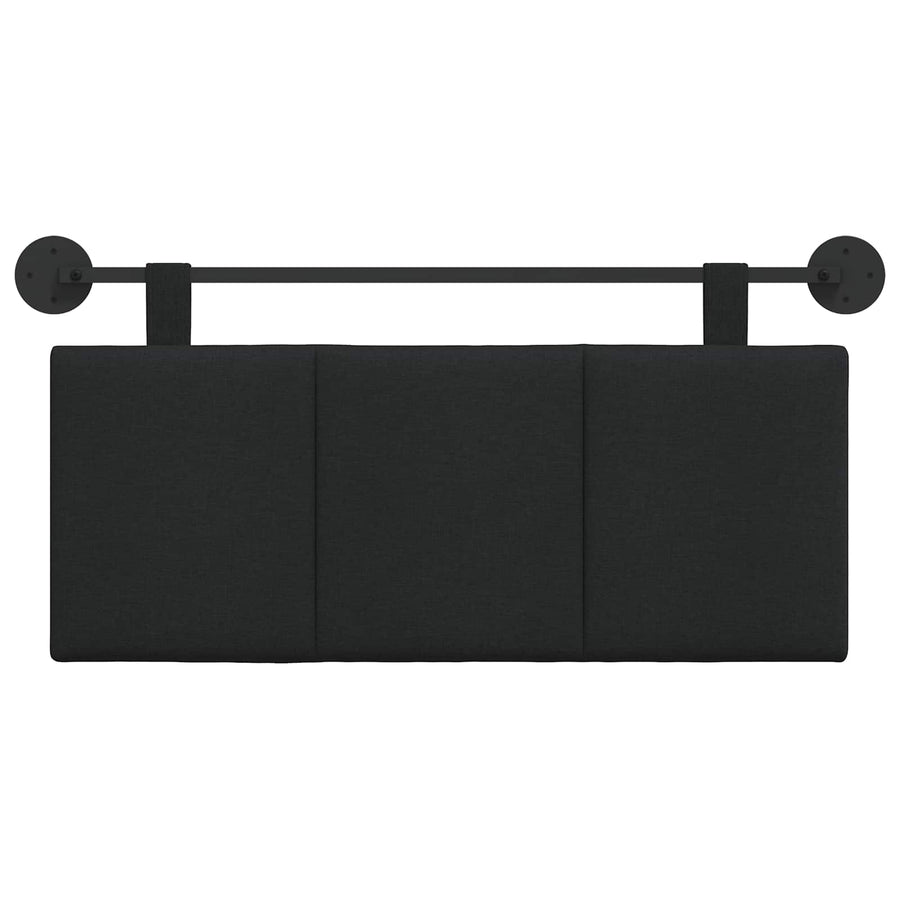 Hangend Hoofdeinde Wandgemonteerd Zwart 110 x 55 x 5 cm Stof