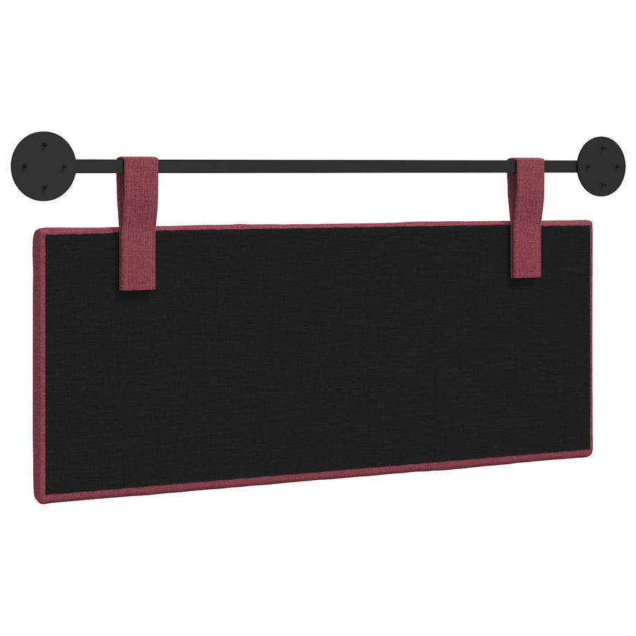Hangend Hoofdeinde Wandgemonteerd Wijnrood 110 x 55 x 5 cm Stof