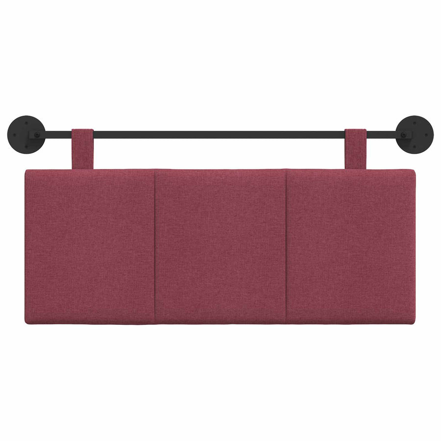 Hangend Hoofdeinde Wandgemonteerd Wijnrood 110 x 55 x 5 cm Stof