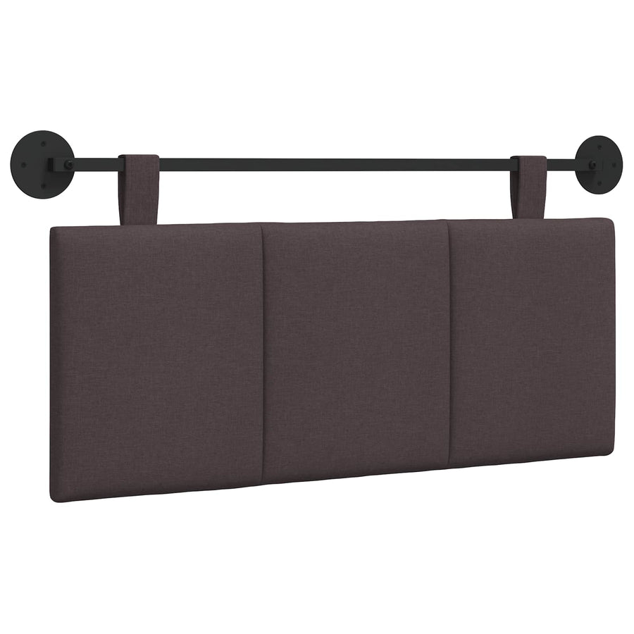 Hangend Hoofdeinde Gestreept Donkerbruin 110 x 55 x 5 cm Stof