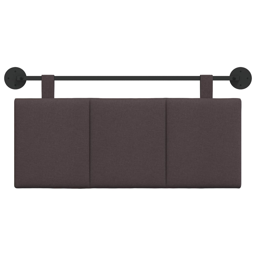 Hangend Hoofdeinde Gestreept Donkerbruin 110 x 55 x 5 cm Stof