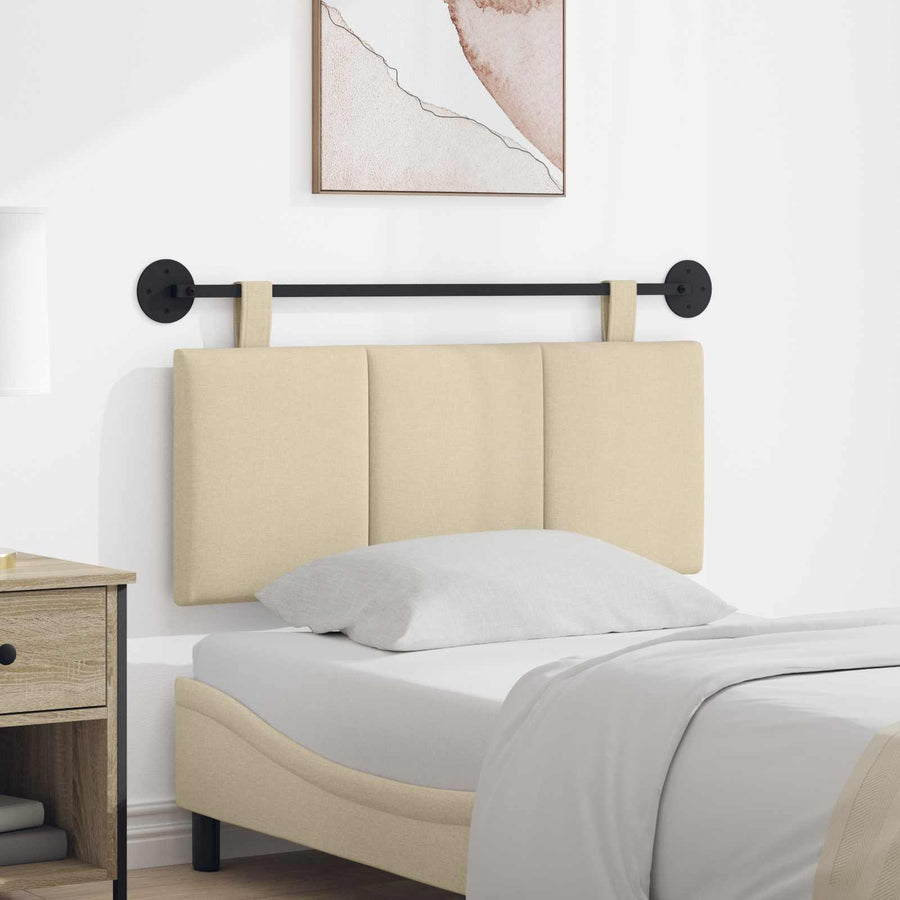 Hangend Hoofdeinde Wandgemonteerd Crème 110 x 55 x 5 cm Stof
