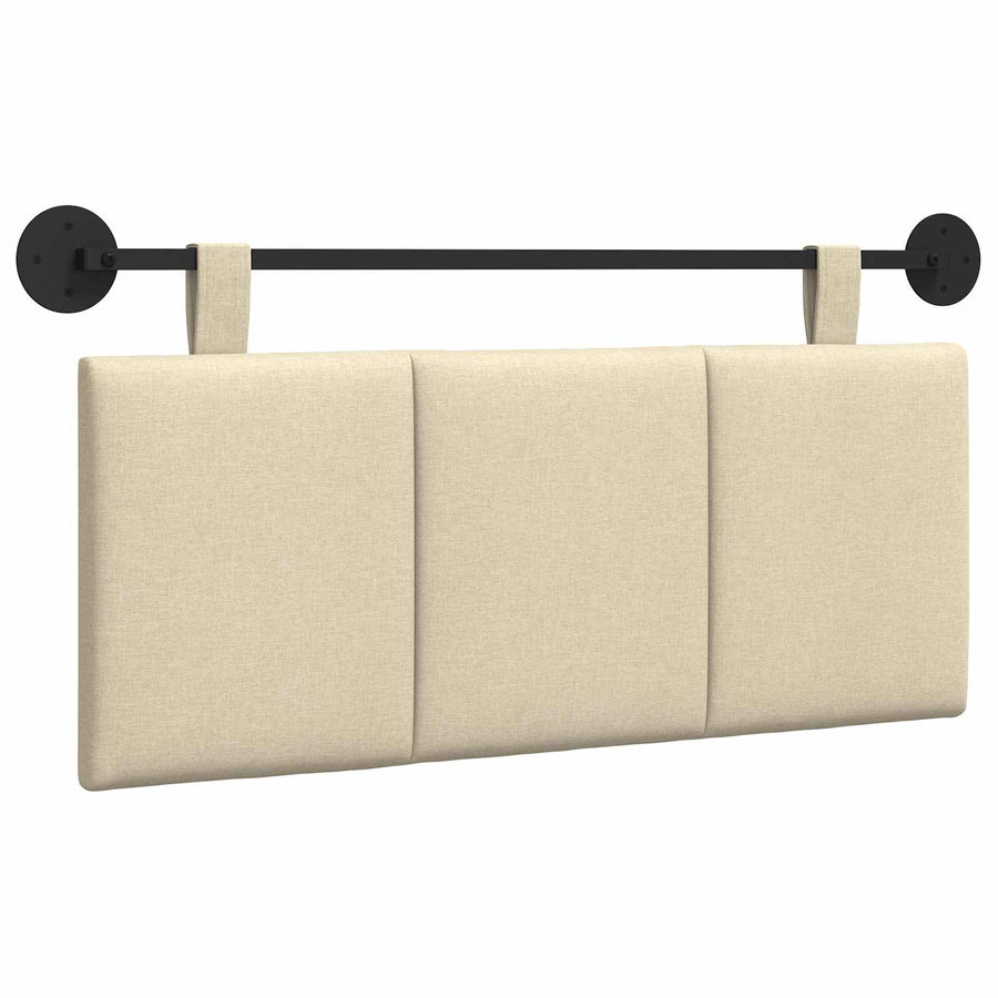 Hangend Hoofdeinde Wandgemonteerd Crème 110 x 55 x 5 cm Stof