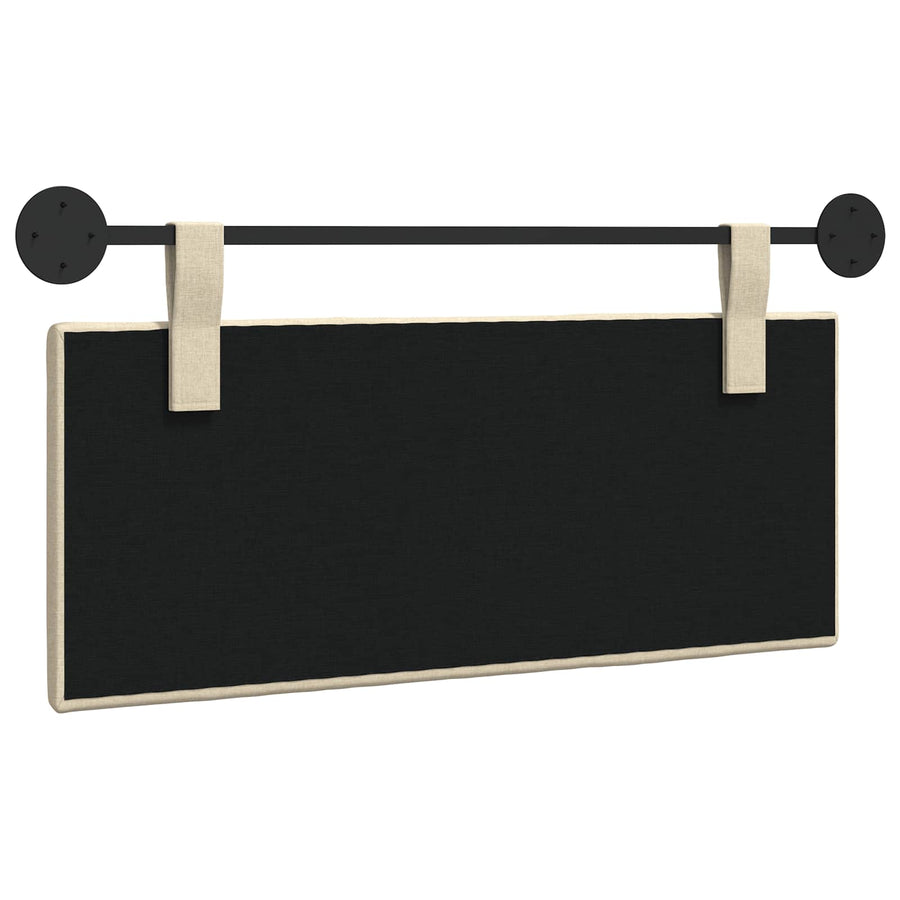 Hangend Hoofdeinde Wandgemonteerd Crème 110 x 55 x 5 cm Stof
