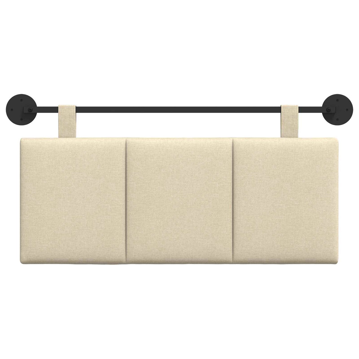 Hangend Hoofdeinde Wandgemonteerd Crème 110 x 55 x 5 cm Stof