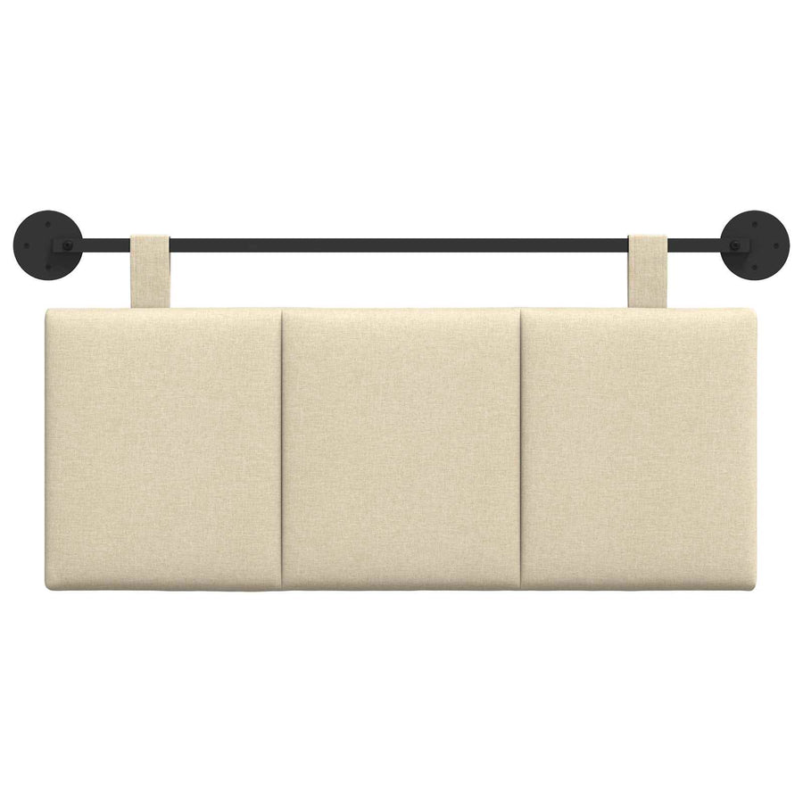 Hangend Hoofdeinde Wandgemonteerd Crème 110 x 55 x 5 cm Stof