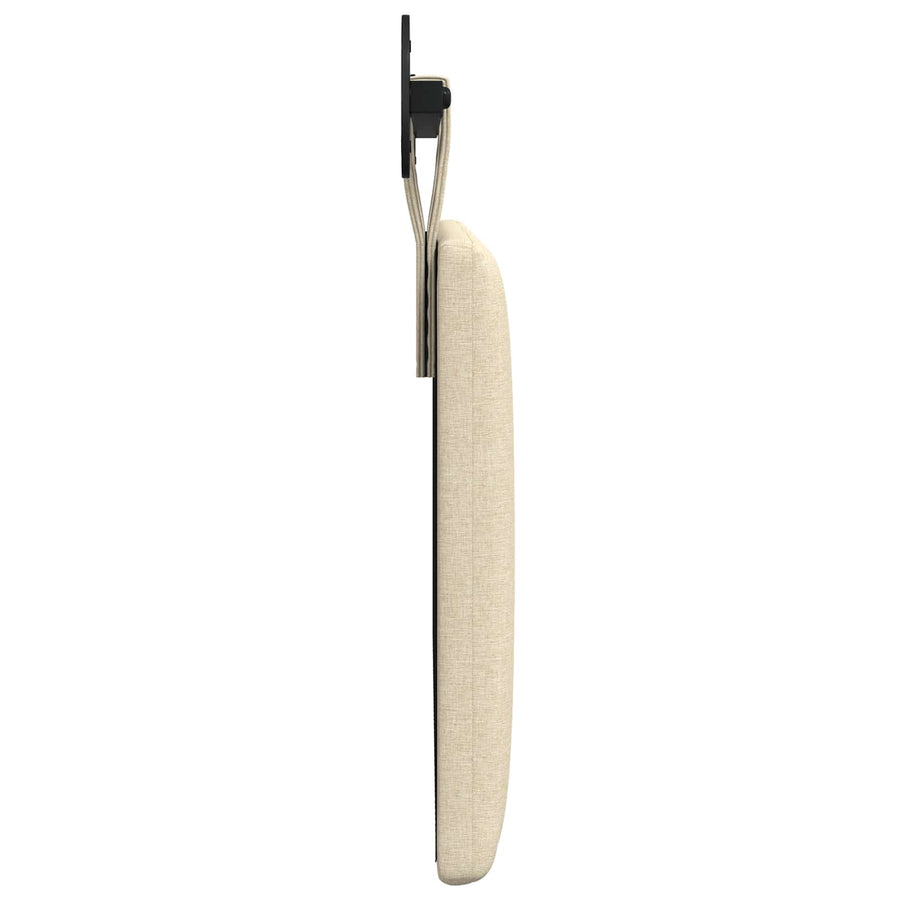 Hangend Hoofdeinde Wandgemonteerd Crème 110 x 55 x 5 cm Stof