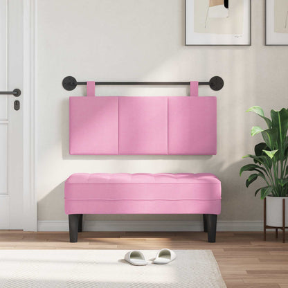 Hangend Hoofdeinde Wandgemonteerd Roze 110 x 55 x 5 cm Stof