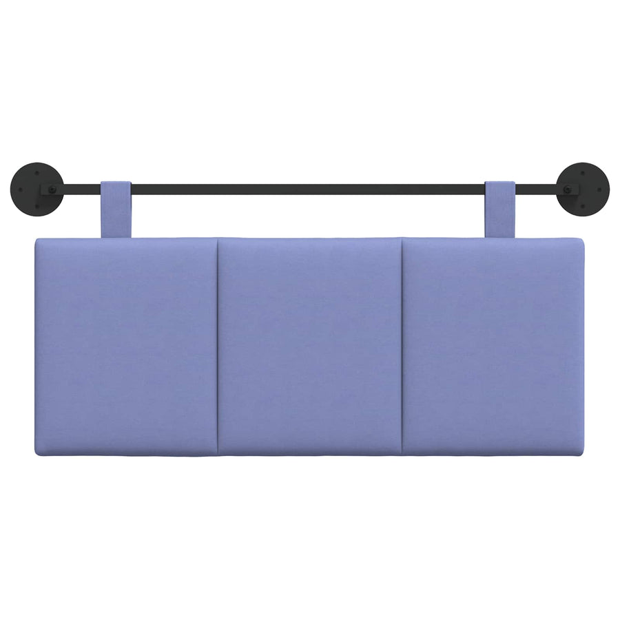 Hangend Hoofdeinde Gestreept Jeans Blauw 110 x 55 x 5 cm Stof
