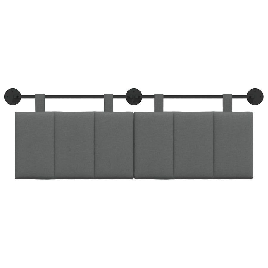 Hangend Hoofdeinde Gestreept Donkergrijs 150 x 55 x 5 cm Stof
