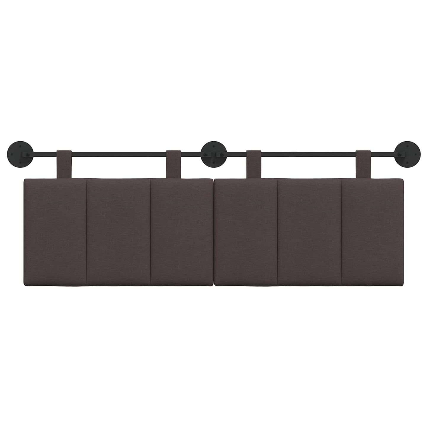Hangend Hoofdeinde Gestreept Donkerbruin 150 x 55 x 5 cm Stof