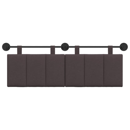 Hangend Hoofdeinde Gestreept Donkerbruin 150 x 55 x 5 cm Stof