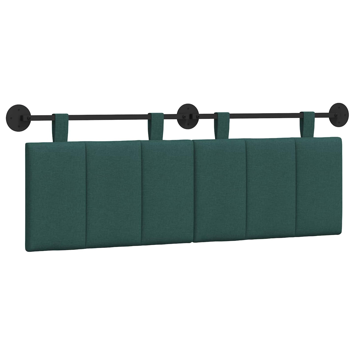 Hangend Hoofdeinde Gestreept Donkergroen 150 x 55 x 5 cm Stof