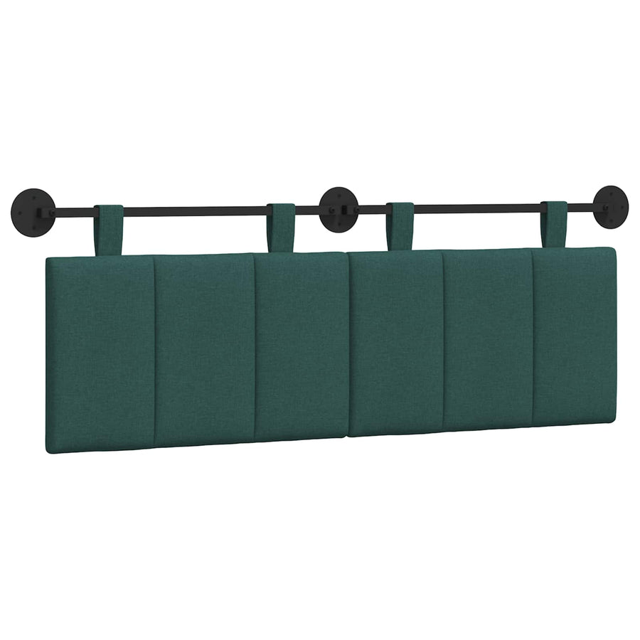 Hangend Hoofdeinde Gestreept Donkergroen 150 x 55 x 5 cm Stof