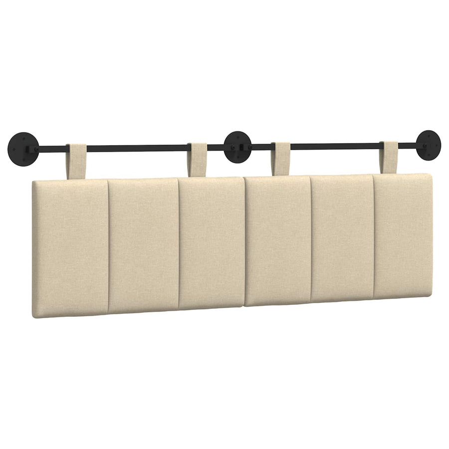 Hangend Hoofdeinde Wandgemonteerd Crème 150 x 55 x 5 cm Stof