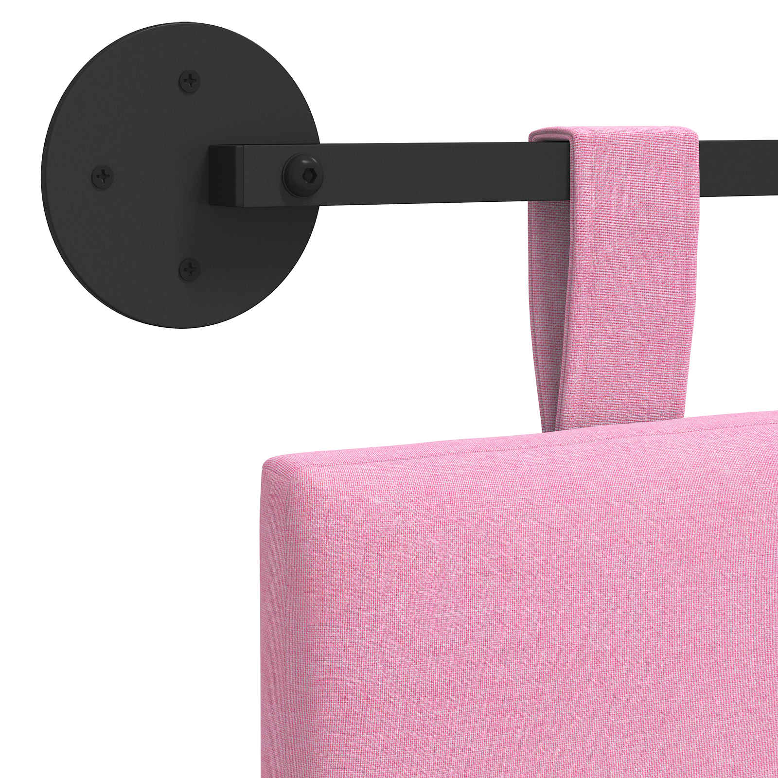 Hangend Hoofdeinde Wandgemonteerd Roze 150 x 55 x 5 cm Stof