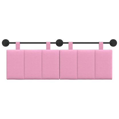Hangend Hoofdeinde Wandgemonteerd Roze 150 x 55 x 5 cm Stof