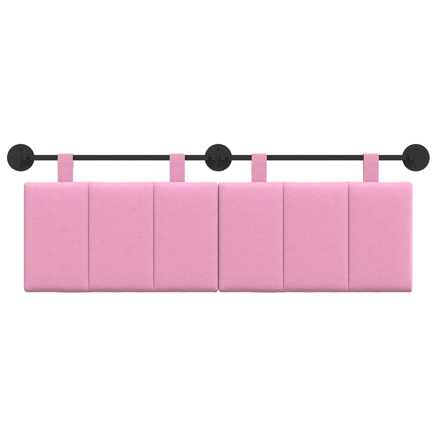 Hangend Hoofdeinde Wandgemonteerd Roze 150 x 55 x 5 cm Stof