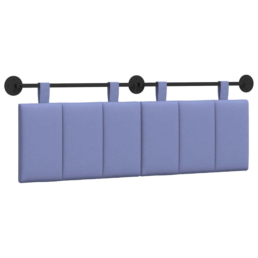 Hangend Hoofdeinde Gestreept Jeans Blauw 150 x 55 x 5 cm Stof