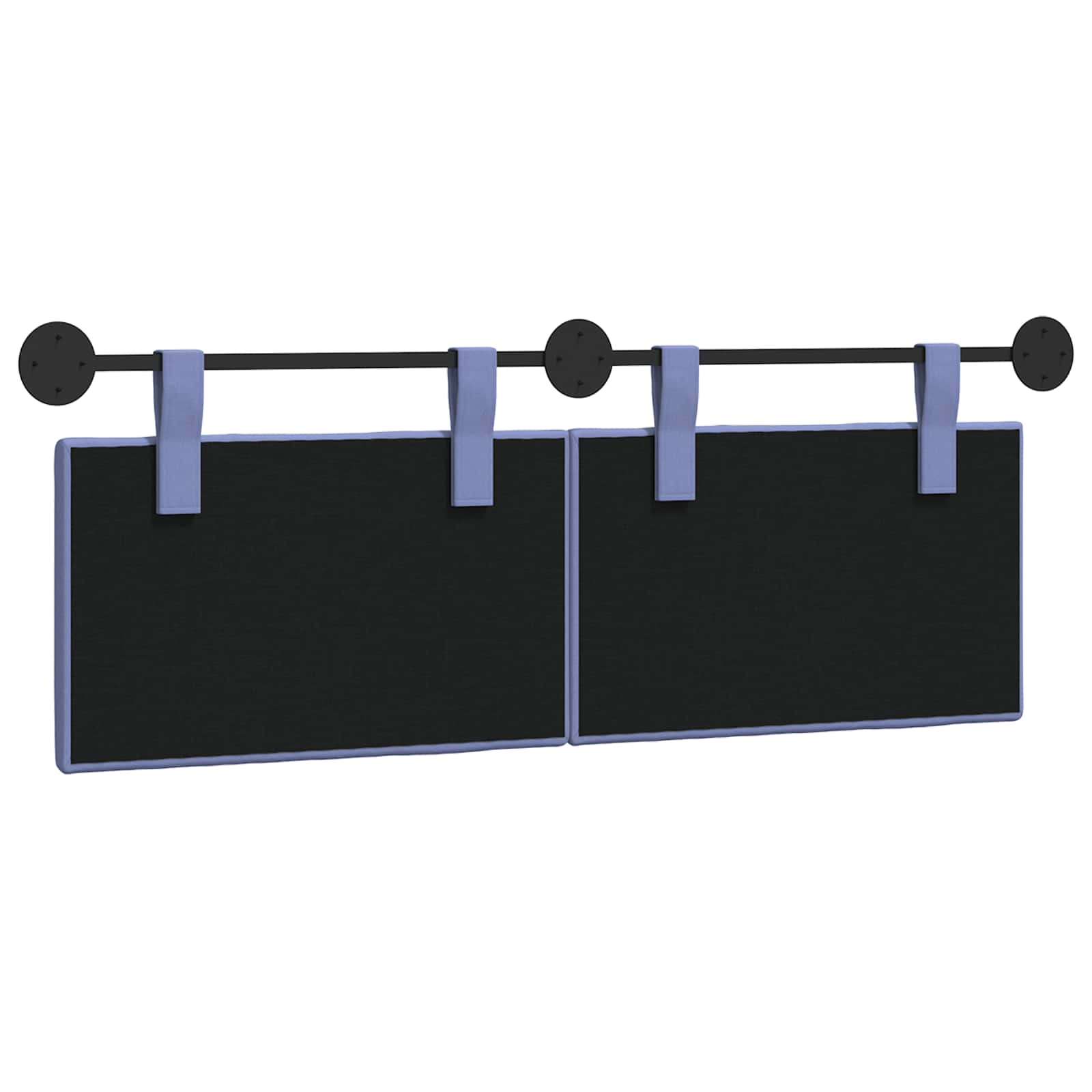 Hangend Hoofdeinde Gestreept Jeans Blauw 150 x 55 x 5 cm Stof