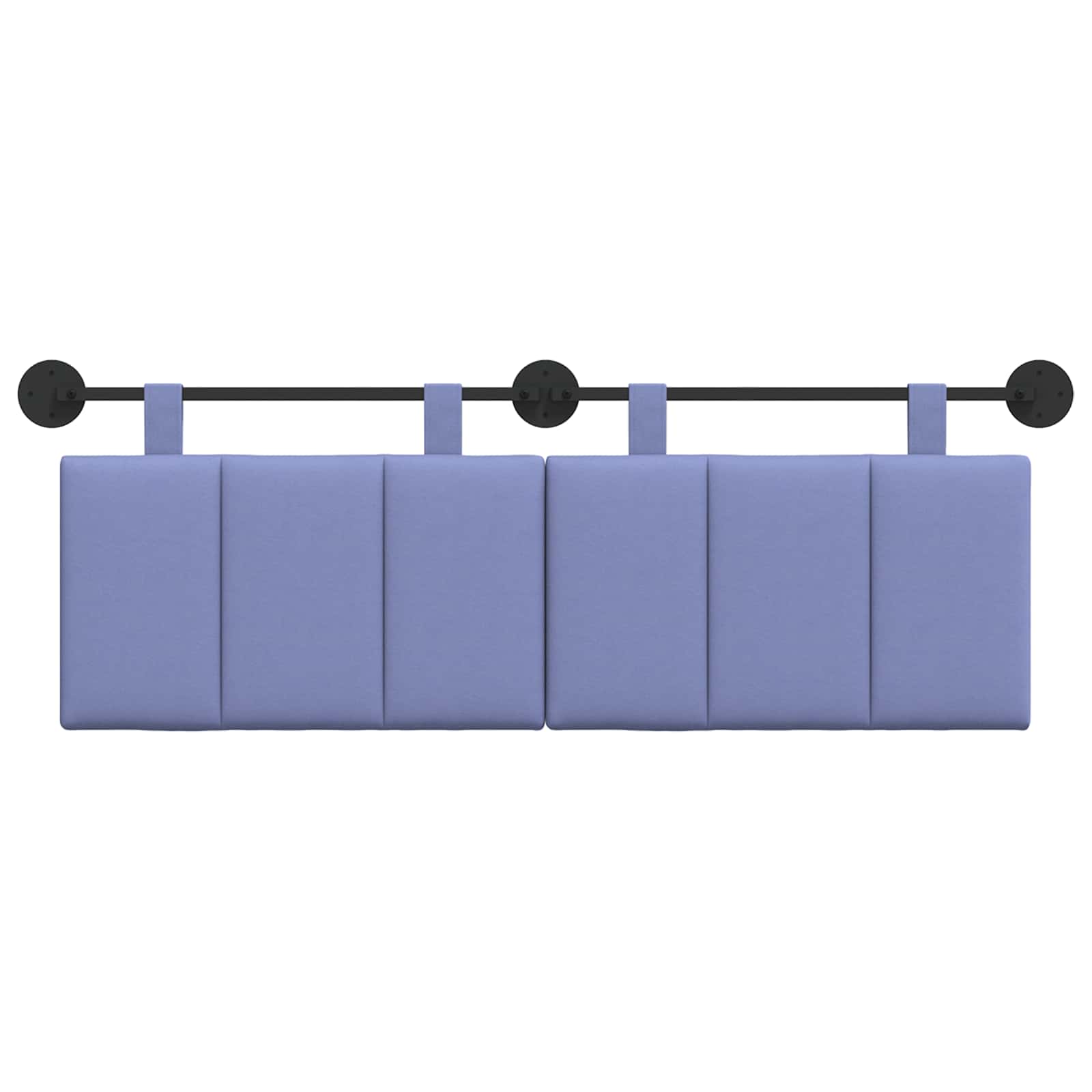 Hangend Hoofdeinde Gestreept Jeans Blauw 150 x 55 x 5 cm Stof