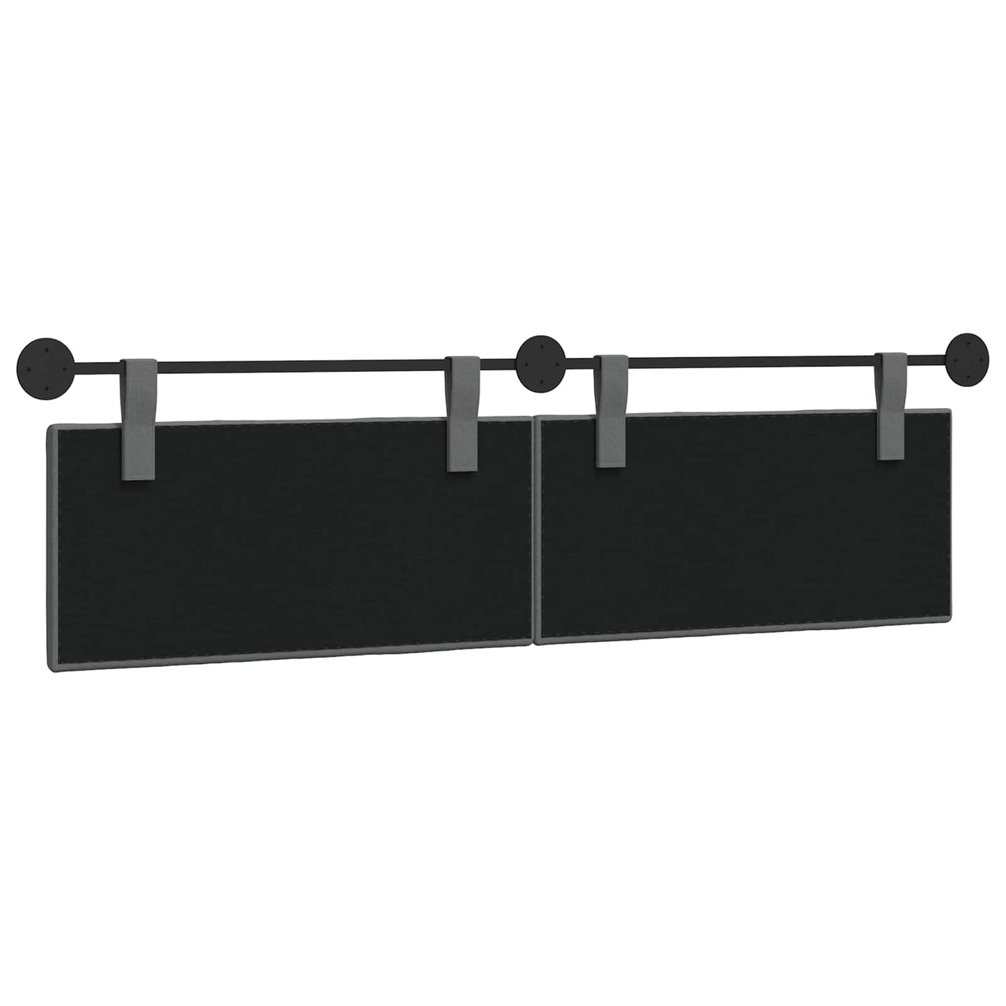 Hangend Hoofdeinde Gestreept Donkergrijs 170 x 55 x 5 cm Stof