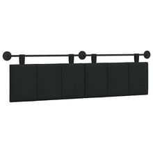Hangend Hoofdeinde Wandgemonteerd Zwart 170 x 55 x 5 cm Stof