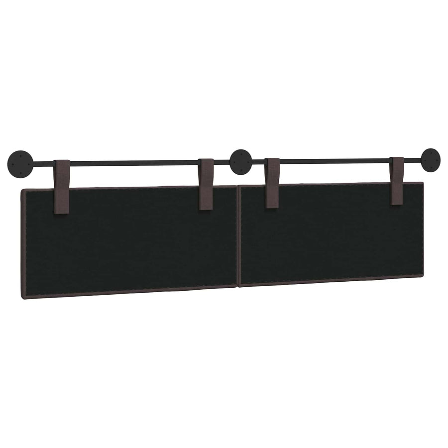 Hangend Hoofdeinde Gestreept Donkerbruin 170 x 55 x 5 cm Stof