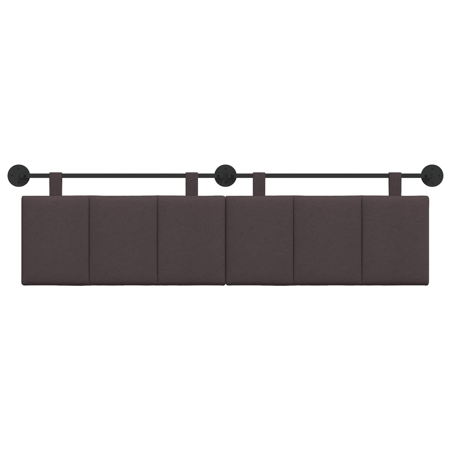 Hangend Hoofdeinde Gestreept Donkerbruin 170 x 55 x 5 cm Stof