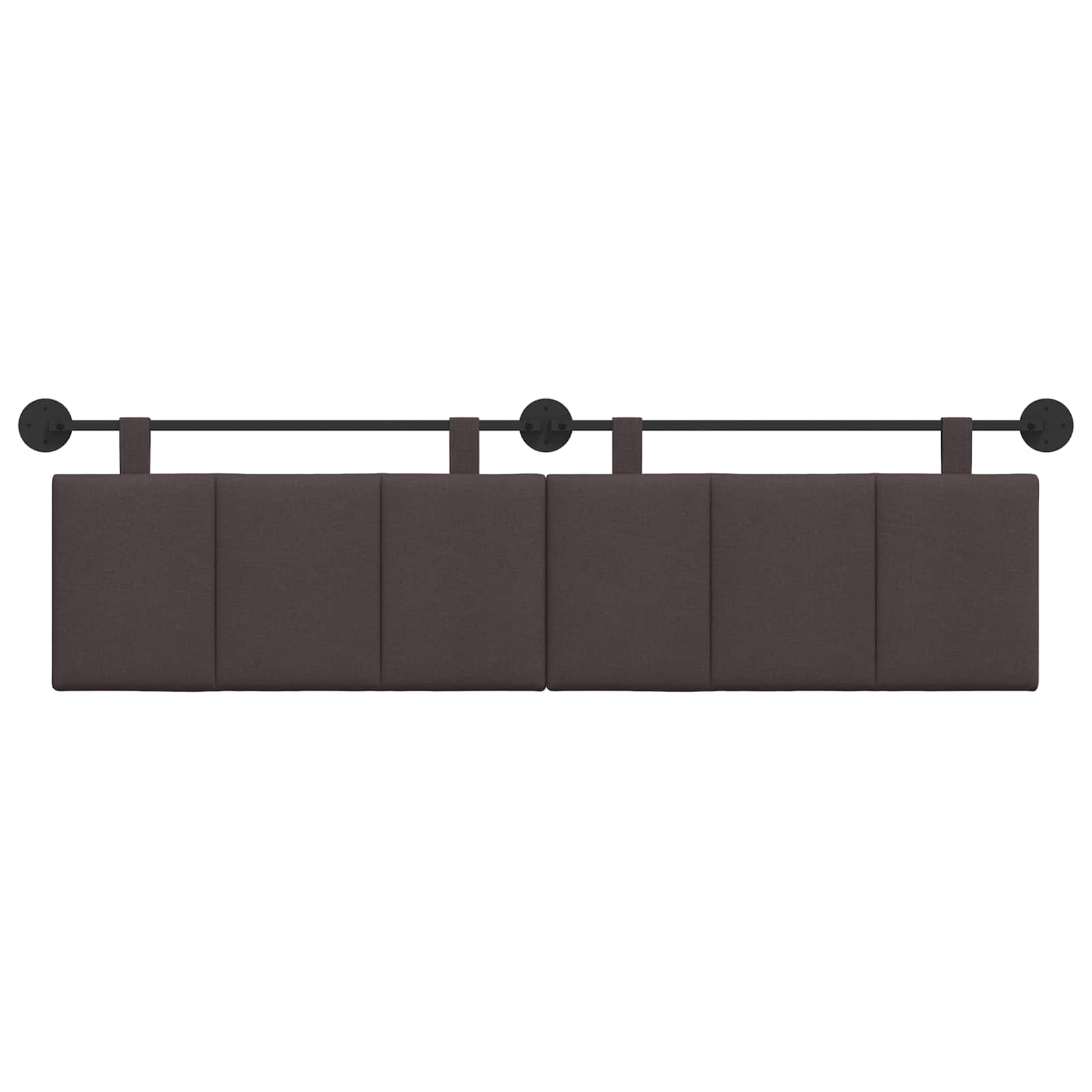 Hangend Hoofdeinde Gestreept Donkerbruin 170 x 55 x 5 cm Stof