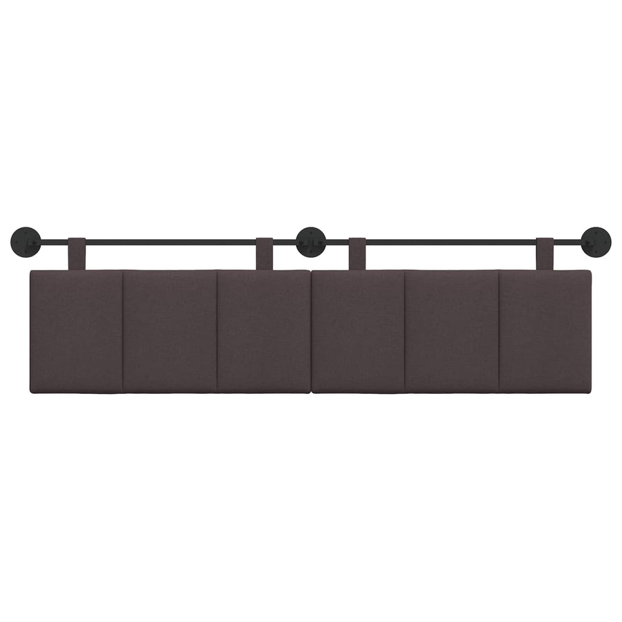 Hangend Hoofdeinde Gestreept Donkerbruin 170 x 55 x 5 cm Stof