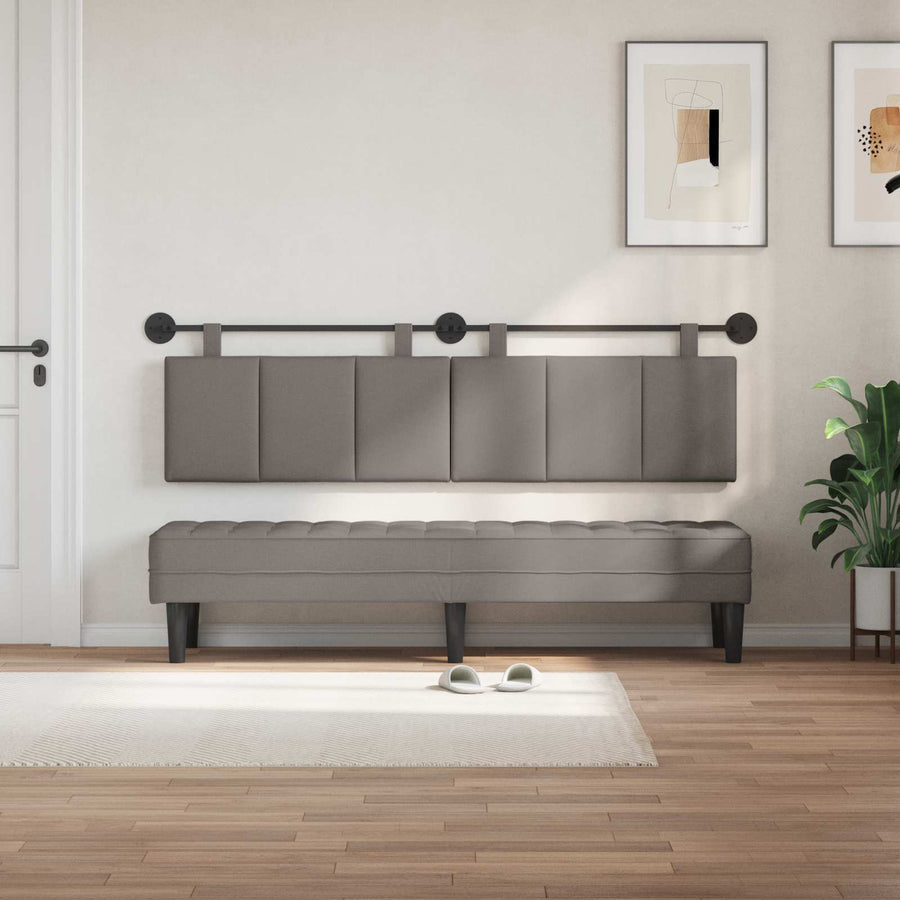 Hangend Hoofdeinde Wandgemonteerd Taupe 170 x 55 x 5 cm Stof