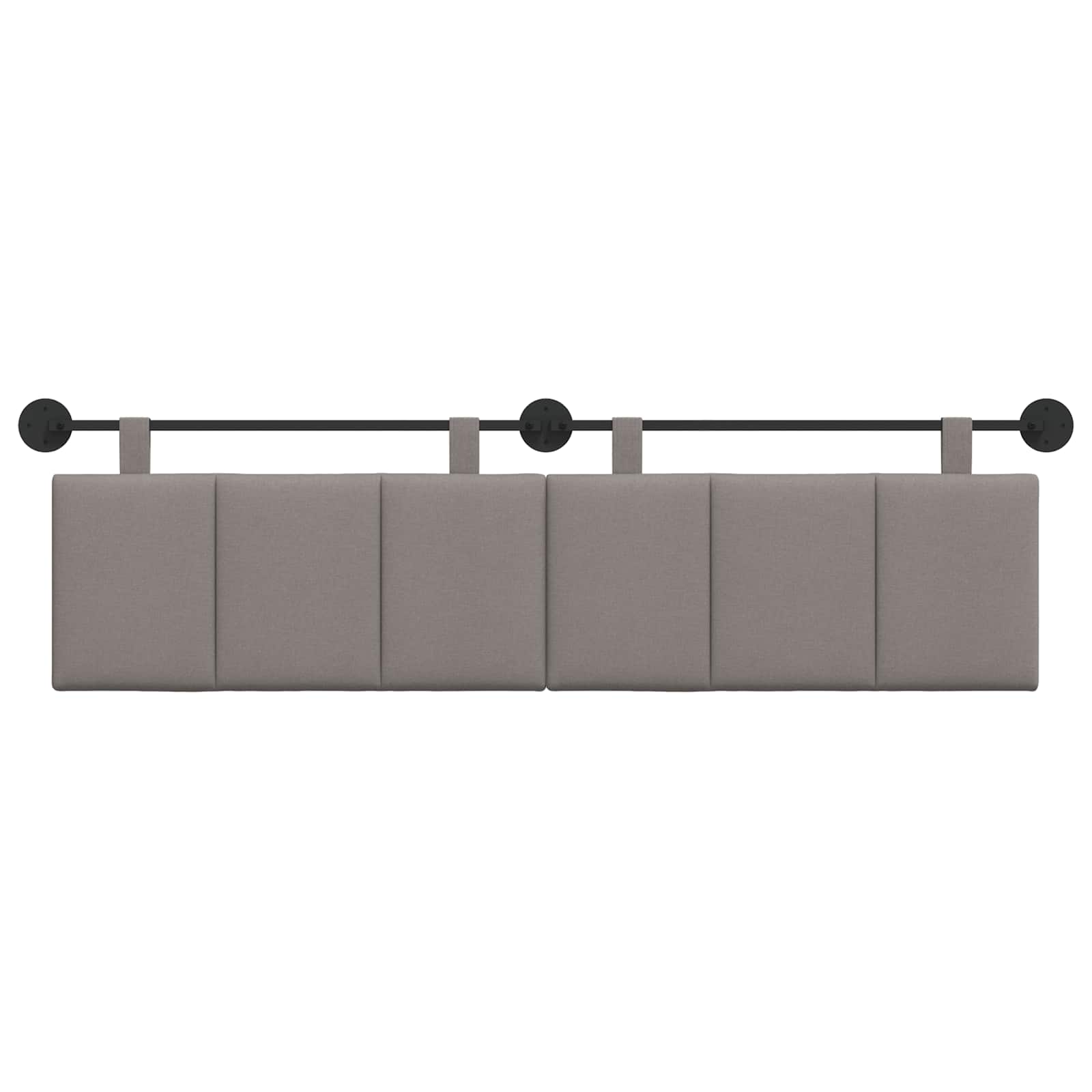 Hangend Hoofdeinde Wandgemonteerd Taupe 170 x 55 x 5 cm Stof