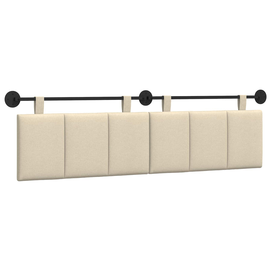 Hangend Hoofdeinde Wandgemonteerd Crème 170 x 55 x 5 cm Stof