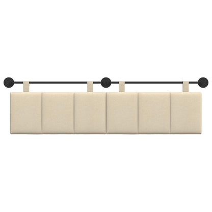 Hangend Hoofdeinde Wandgemonteerd Crème 170 x 55 x 5 cm Stof