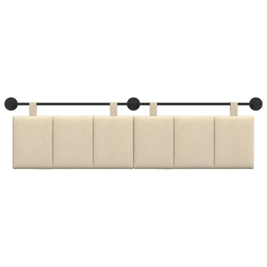 Hangend Hoofdeinde Wandgemonteerd Crème 170 x 55 x 5 cm Stof