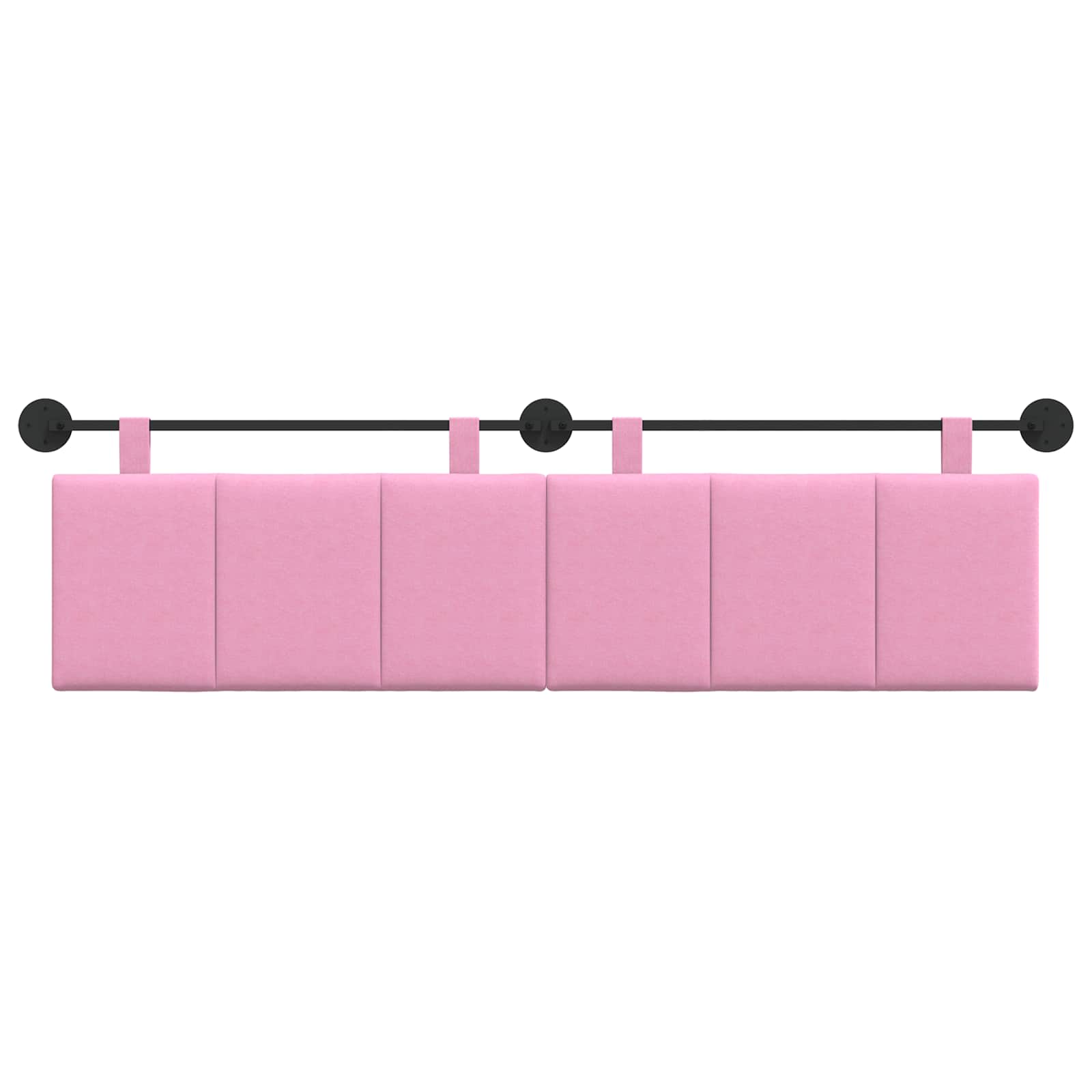Hangend Hoofdeinde Wandgemonteerd Roze 170 x 55 x 5 cm Stof