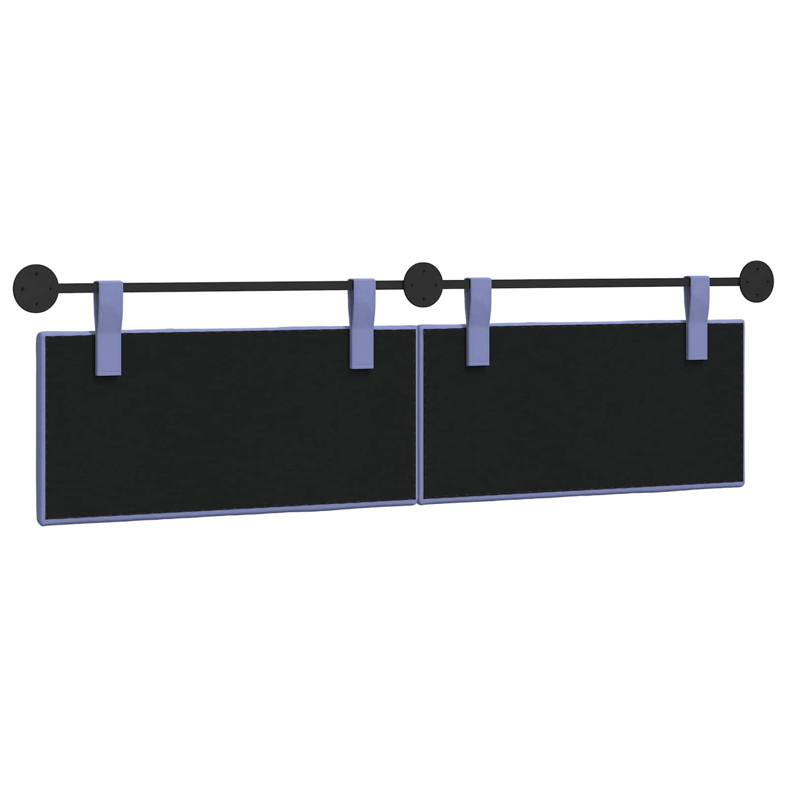 Hangend Hoofdeinde Gestreept Jeans Blauw 170 x 55 x 5 cm Stof