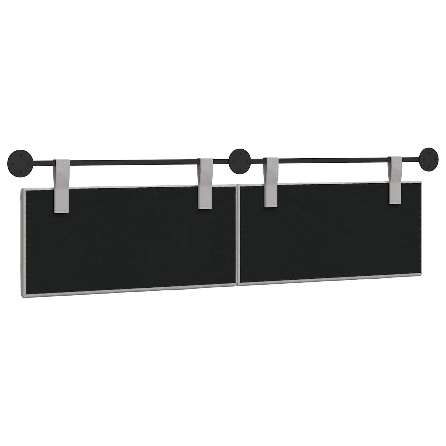 Hangend Hoofdeinde Gestreept Wolkengrijs 190 x 55 x 5 cm Stof