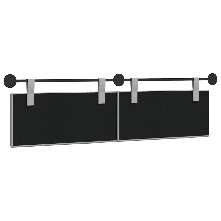 Hangend Hoofdeinde Gestreept Wolkengrijs 190 x 55 x 5 cm Stof