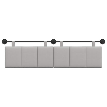 Hangend Hoofdeinde Gestreept Wolkengrijs 190 x 55 x 5 cm Stof